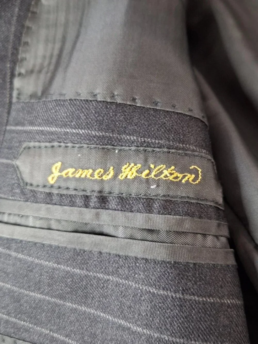 Hemrajani Brothers Blazer Mens 44 Loro Piana Wool Super 130s Italy Pinstripe